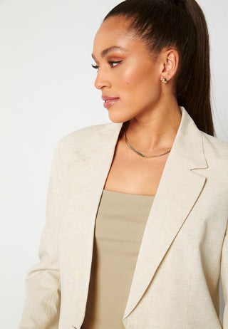 Linen Oversized Blazer