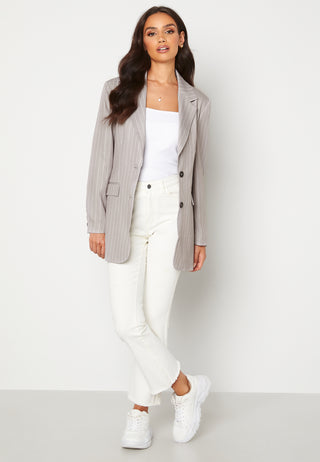 Pinstripe Oversized Blazer
