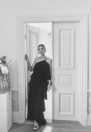 Andrea Flounce Maxi Skirt