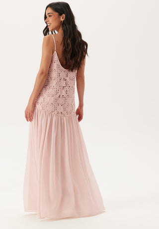 Crochet Bodice Maxi Dress