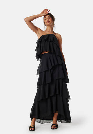 Andrea Flounce Maxi Skirt