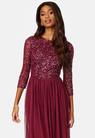 Sequin Bodice Maxi Dress