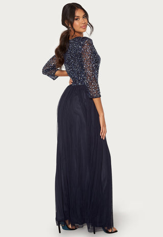 Sequin Bodice Maxi Dress