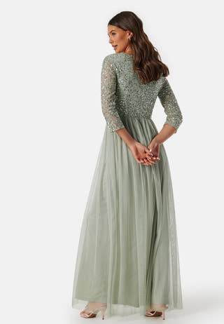 Sequin Bodice Maxi Dress