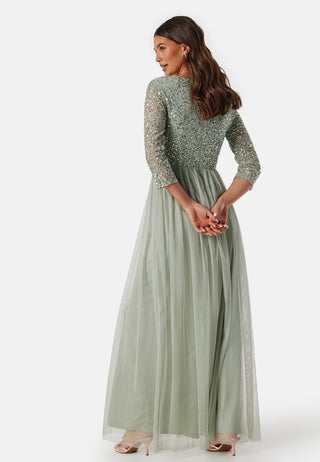 Sequin Bodice Maxi Dress
