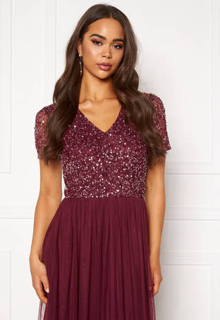 Short Sleeve Sequin Dress