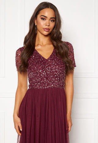 Short Sleeve Sequin Dress