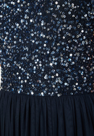 Short Sleeve Sequin Dress