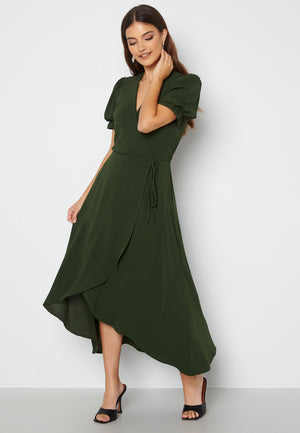 Wrap Side Tie Maxi Dress