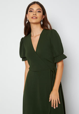 Wrap Side Tie Maxi Dress