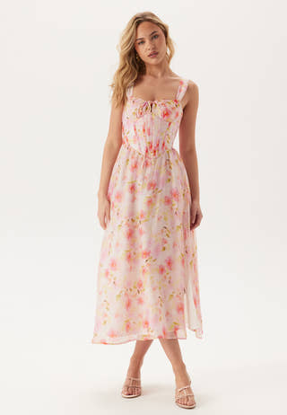 Esra Printed Midi Dress