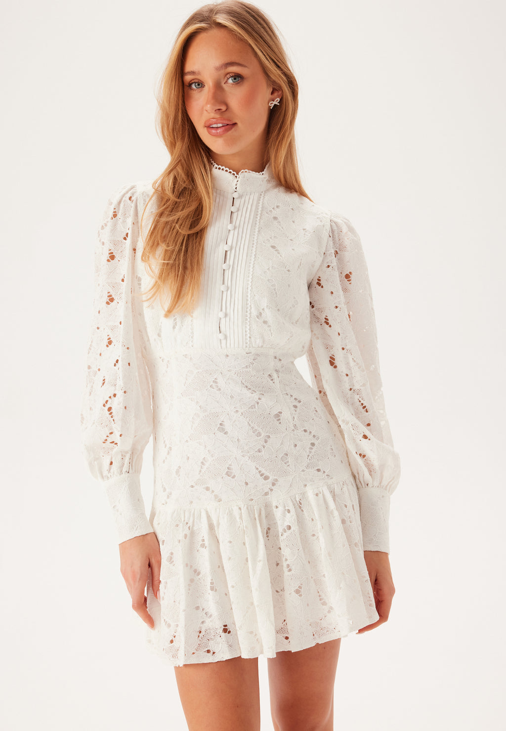 Bardot – Remy Mini Lace Dress – campaign-outlet – White