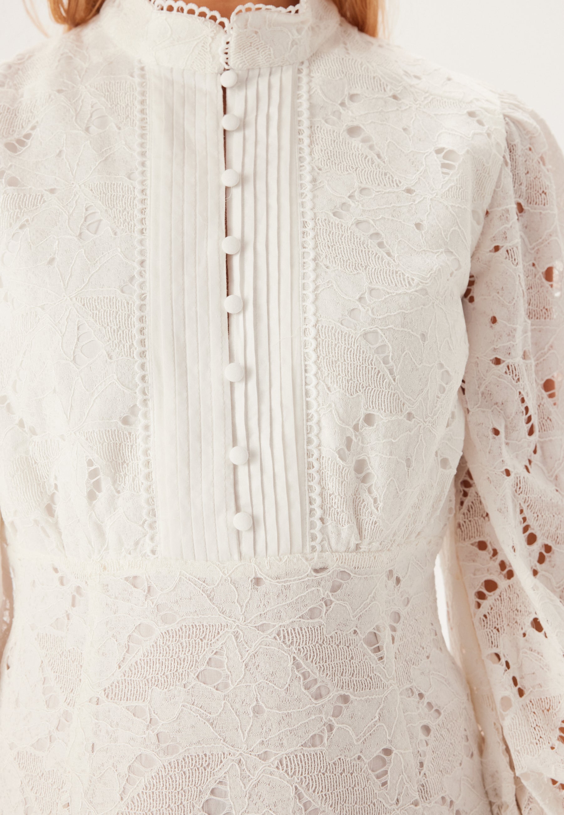 Bardot Remy Mini Lace Dress campaign-outlet White Bardot Remy Mini Lace Dress campaign-outlet White