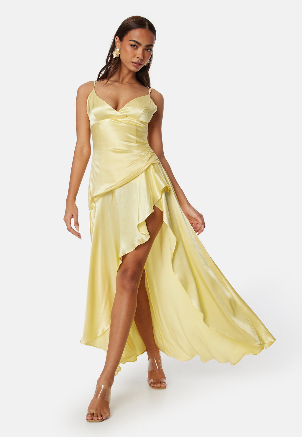 Bardot – Sorella midi dress – campaign-outlet – Yellow