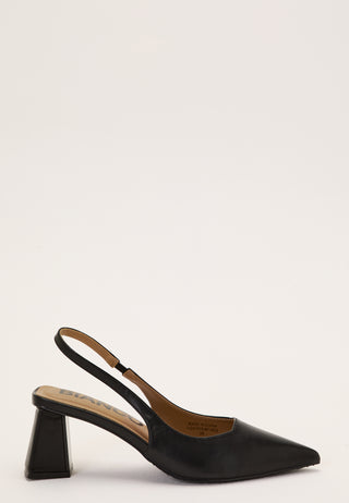 Biamaralyn Slingback Smooth Faux Leather