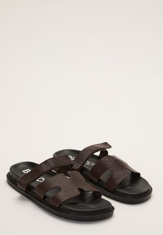 Biaoslo Velcro Slide Faux Leather