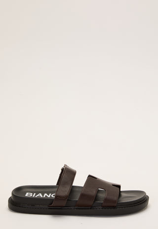 Biaoslo Velcro Slide Faux Leather