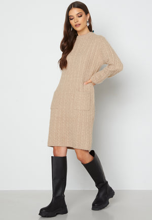 Cable Knit Pocket Dress