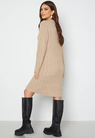 Cable Knit Pocket Dress