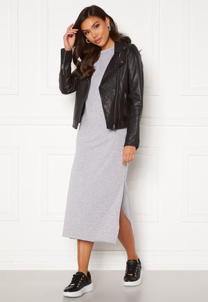 Shoulder Pad Midaxi Dress