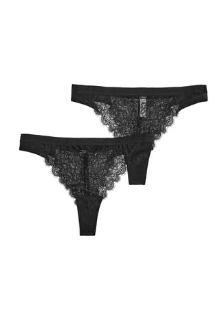 2-pack Henriette Lace Thong