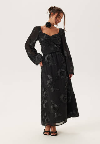 3D Flower Long Sleeve Blouse