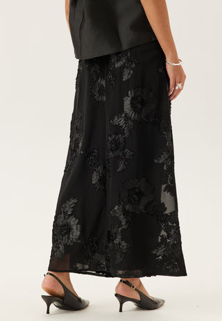 3D Flower Maxi Skirt