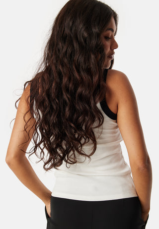Contrast Rib Tank Top