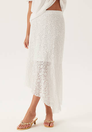 Asymmetric Lace Skirt