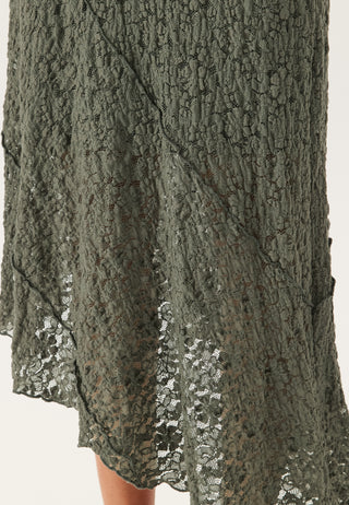 Asymmetric Lace Skirt