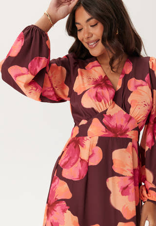 Balloon Sleeve Maxi Dress