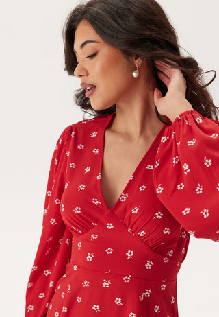 Balloon Sleeve Maxi Dress