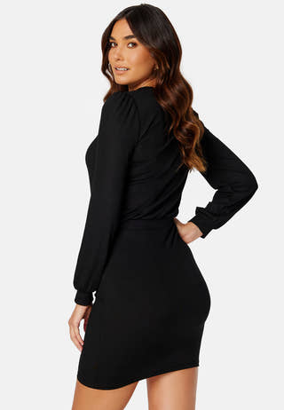 Besa long sleeve short dress