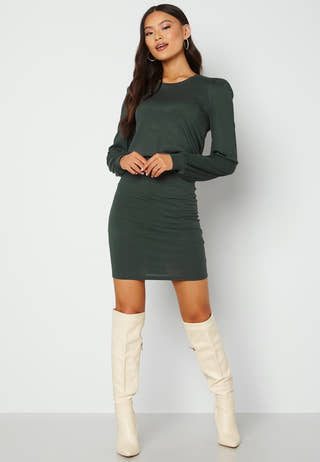 Besa long sleeve short dress