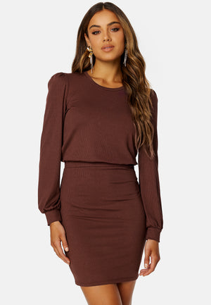 Besa long sleeve short dress