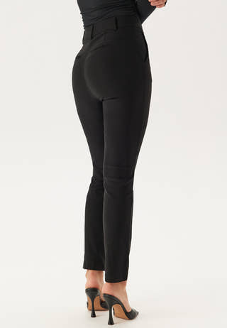 High Waist Stretchy Front Pocket Trousers