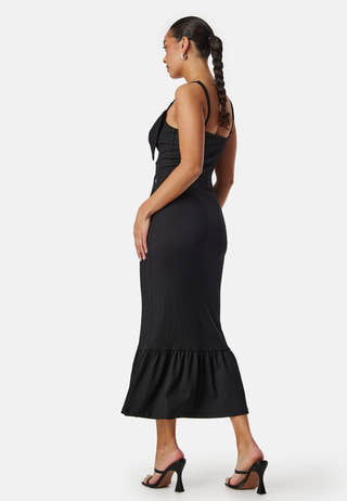Bow Strap Midi Dress