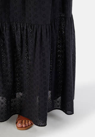 Broderie Anglaise Maxi Skirt