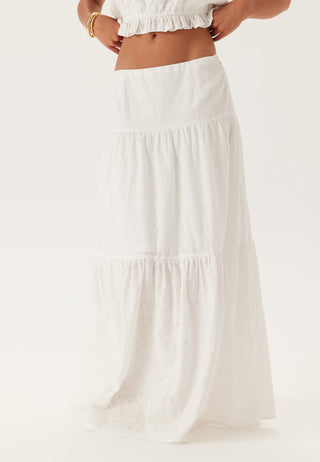 Broderie Anglaise Maxi Skirt