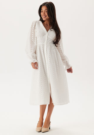 Broderie Anglaise Midi Dress
