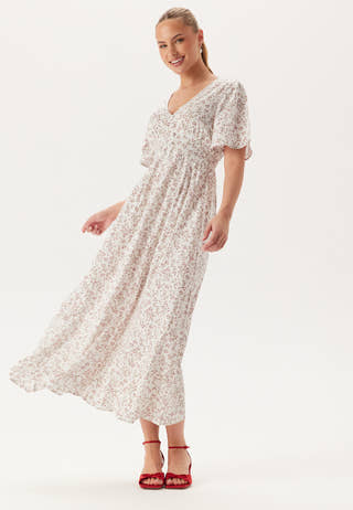 Butterfly Sleeve Viscose Maxi Dress