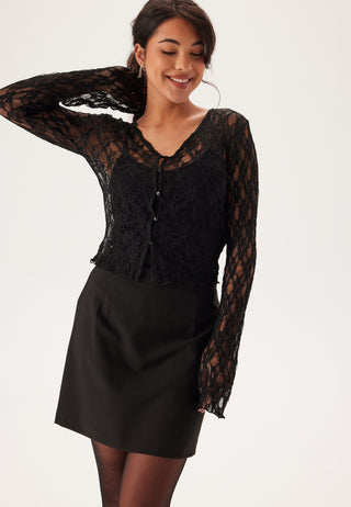 Button Lace Cardigan