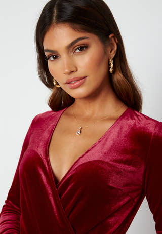 Claria velvet dress