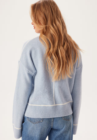 Contrast Stitch Knitted Sweater