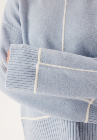 Contrast Stitch Knitted Sweater