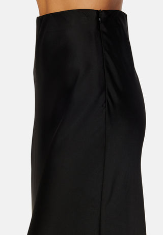 Midi Satin Skirt