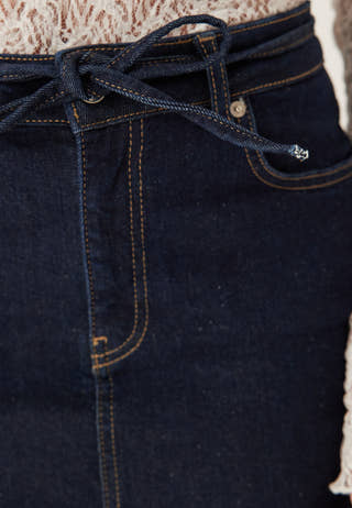 Denim Midi Skirt