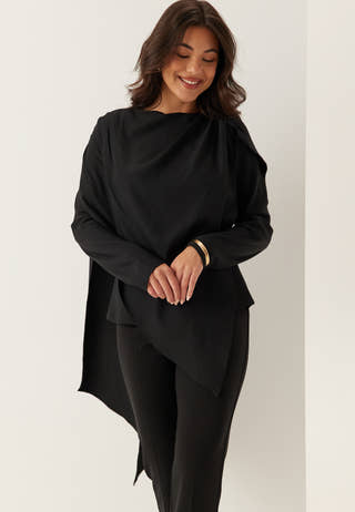 Draped Cape Blouse