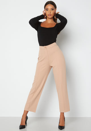 Square Neck Long Sleeve Top