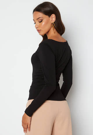 Square Neck Long Sleeve Top